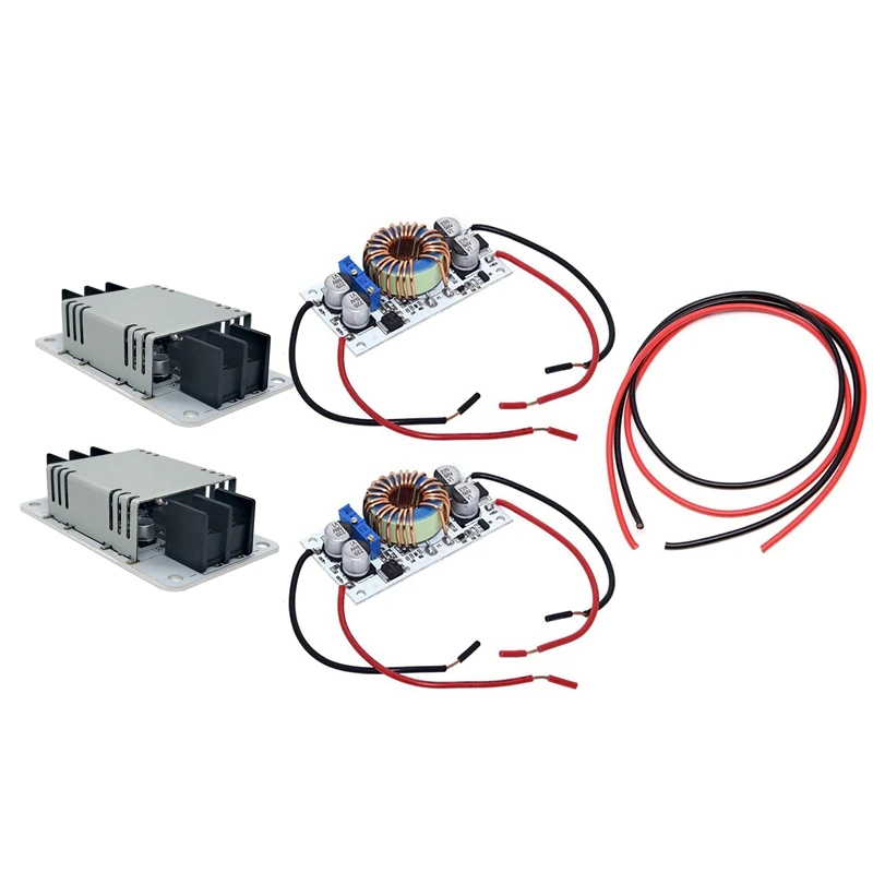 

2-Pack 50W DC 12V 24V To 5V 10A Buck Converter Power Power Supply With 2Pack DC-DC Buck Boost Converter Module