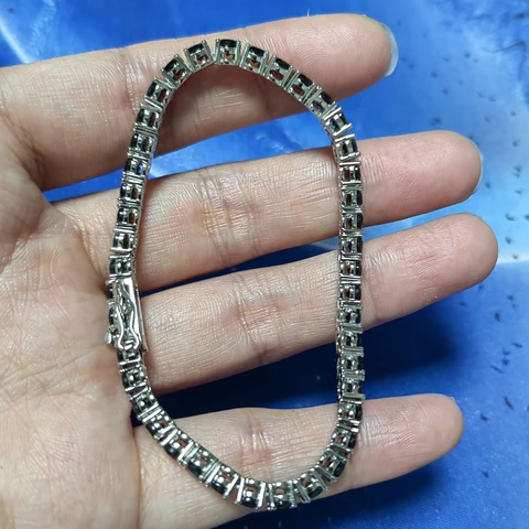 Теннисные браслеты из черного циркония, 3 мм, 4 мм, 5 мм, латунный браслет-цепочка для мужчин и женщин BB148