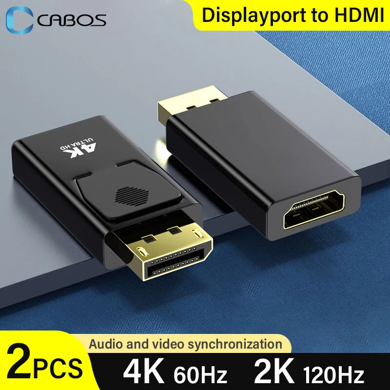 

4K 60Hz Adapter Converts DisplayPort Signal to HDMI Display Port DP to HDMI-compatible For Laptop Projector HDTV Monitor