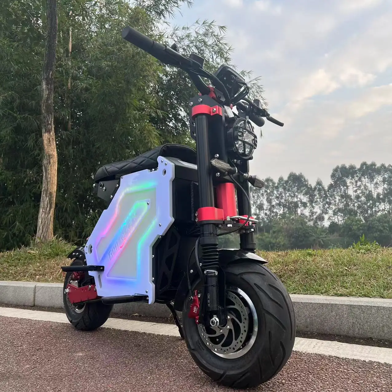 Новинка двухмоторные электрические мотоциклетные скутеры 14 дюймов 72 в 15000 Вт 7000 60