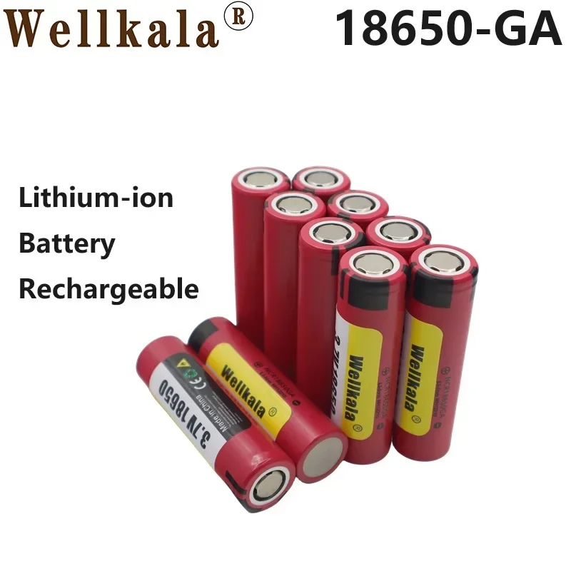 

Aviation Arrival 18650 Battery GA 30A Discharge 3.7V Rechargeable Lithium Ion Charger for Flashlights, LED Lights, Toys,Etc