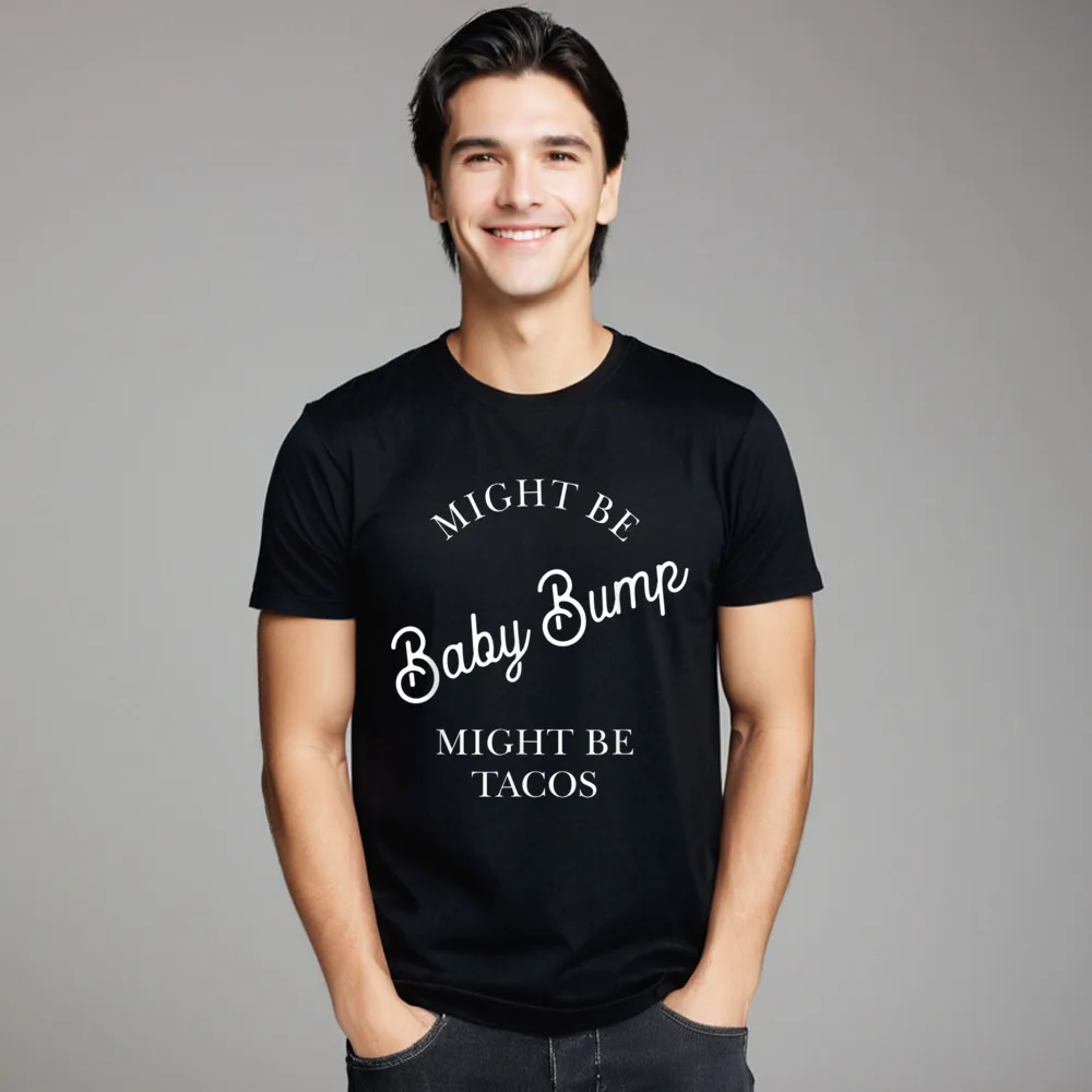 Pregnancy Announcement Baby Bump Gift Funny Mens T Shirts O Neck Short Sleeve 100% Cotton Tees Crazy