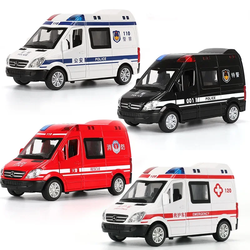 Имитация скорой помощи в масштабе 1:32 модель стрельбы из сплава тяньинь со звуком