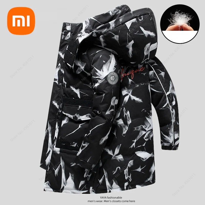 

Youpin Winter Men Down Jacket Thicken Warm Overcoat with 90% Dack Down Cold Resistance Short Jackets Outdoor Sports Parka Coats