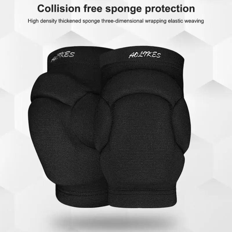 

1 Pair Thicked Football Volleyball Extreme Sports Ski Knee Pads Fitness Knee Support Cycling Knee Protector Kneepad