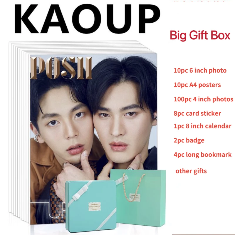 Kaoup HD Poster+Calendar+Bookmark+Card Stickers+Badge+Card Stationary Set, Thai TV Lovely Writer The Series Drama StillsTin Box