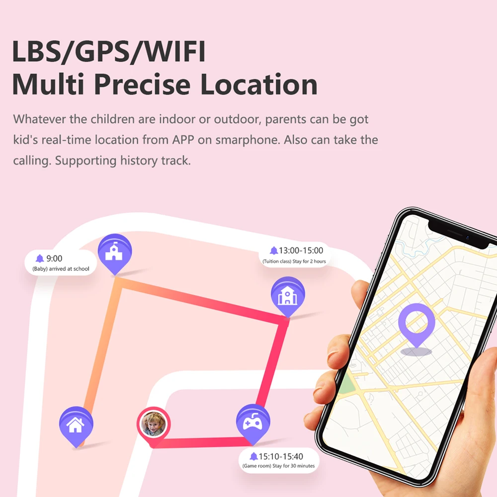 

4G Smart Watch for Kids Video Voice Chat Accurate GPS WiFi LBS Location IP67 Waterproof Smart Wristband SIM Call Phone Watches