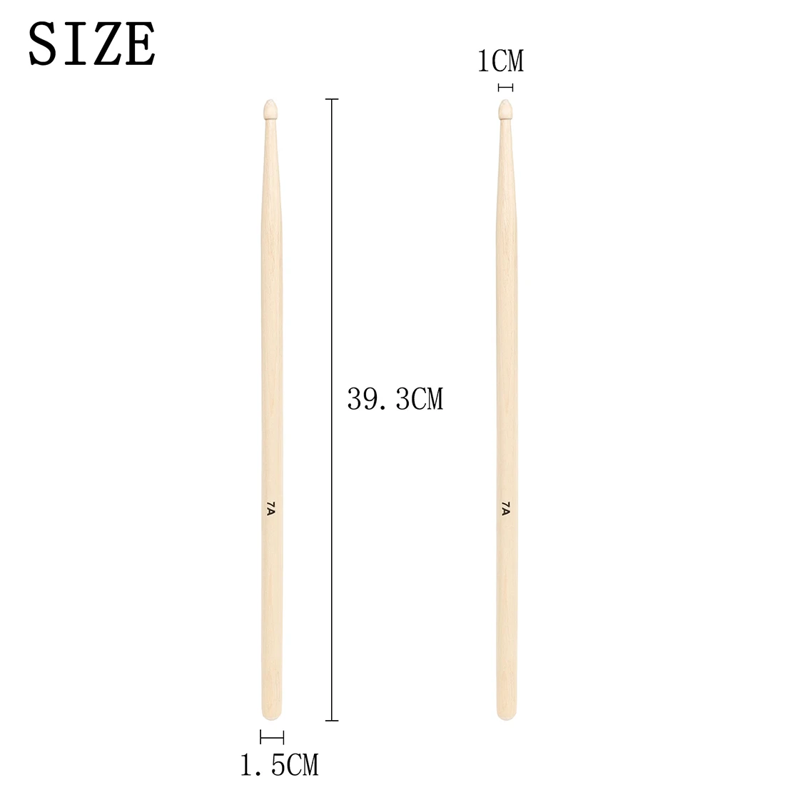 12 Пар Ярких Кленовых Барабанных Палочек 7А Профессиональные Аксессуары Для Стоек