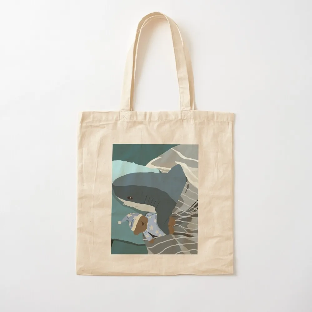 Сумка-тоут Blahaj с изображением акулы для сна сумки покупок складные холщовые