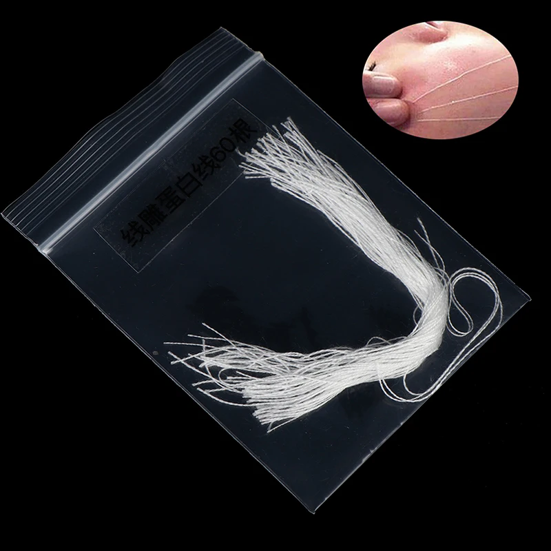 

60Pcs Facial Collagen Thread Lift Protein Peptide Line Carving For Radar Carve