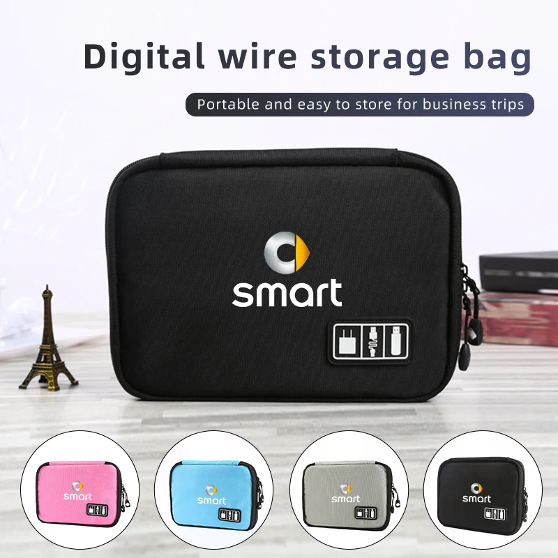 Сумка для хранения кабеля автомобильный логотип портативный цифровой