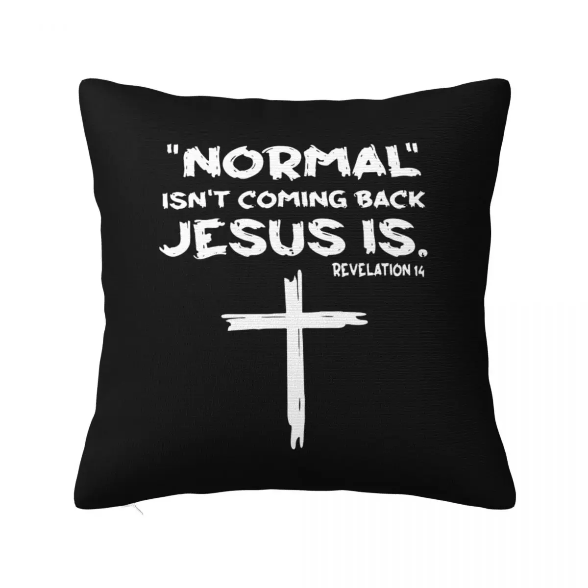 

Квадратная подушка с изображением Иисуса не возвращается к нам, потрясающая Декоративная Подушка на молнии для дома, 40*40 см