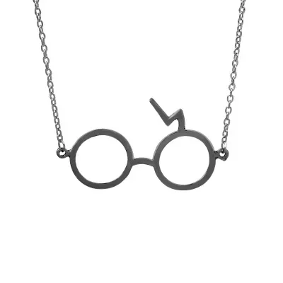 Harry Glasses Necklace Pendant Potters glasses Geek European and American movie Long chain necklace gift
