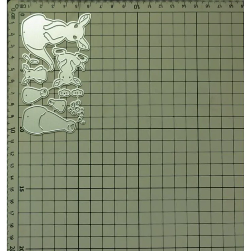 Новинка 2023 металлические Вырубные штампы кенгуру украшение для всей семьи