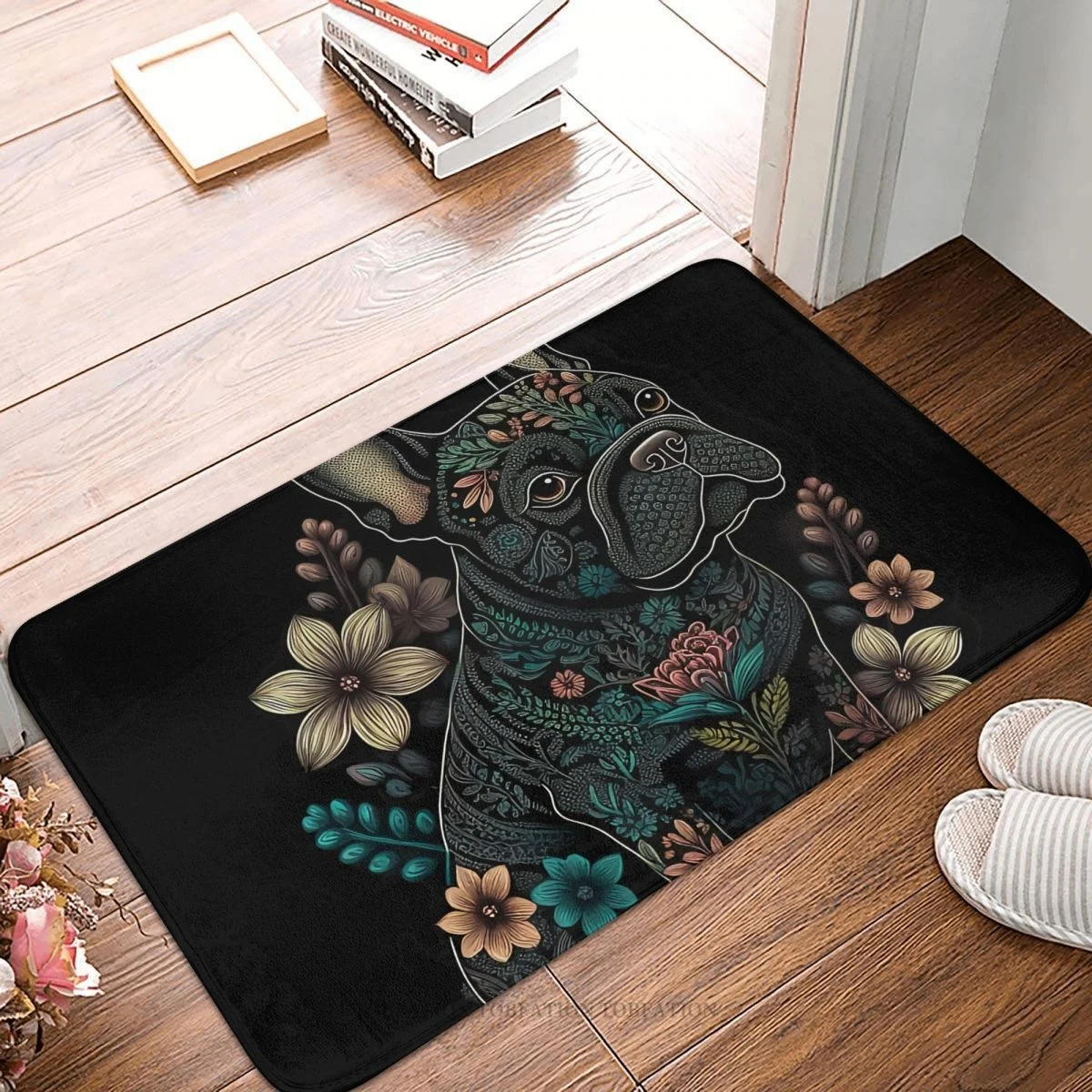 

Bath Non-Slip Carpet French Bulldog The Frenchie Bedroom Mat Entrance Door Doormat Home Decor Rug