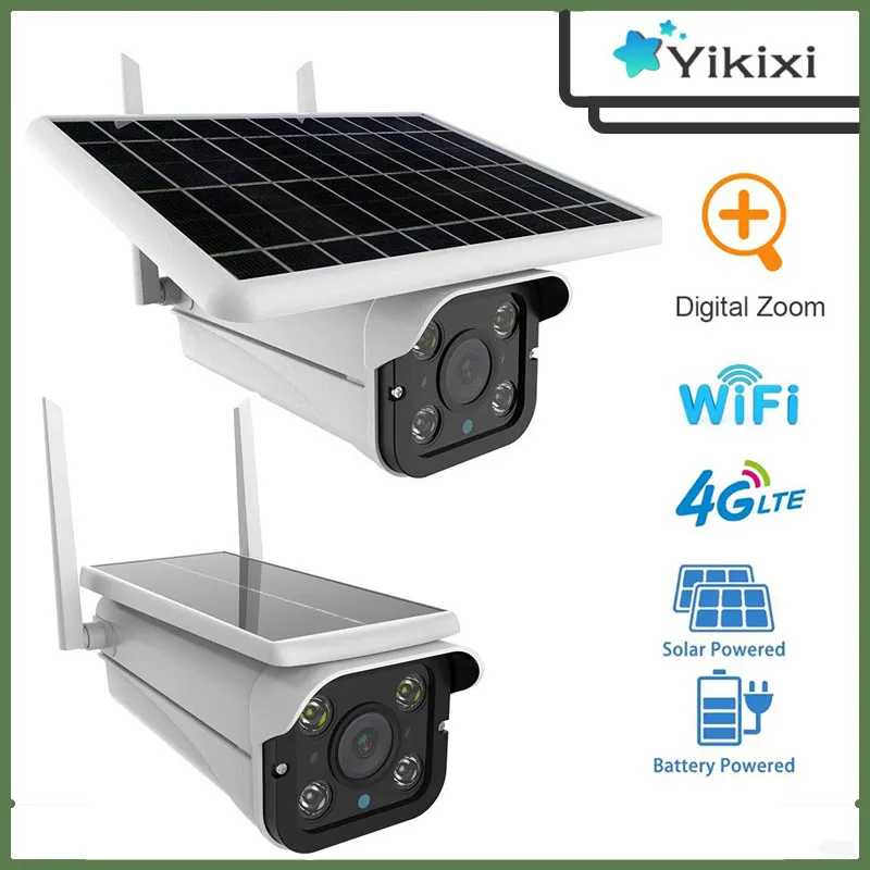 

HD Wireless Solar 4G WiFi Camera Outdoor Security Protection Smart Home CCTV Surveillance Kamera 2MP Bullet Video Monitor IP Cam