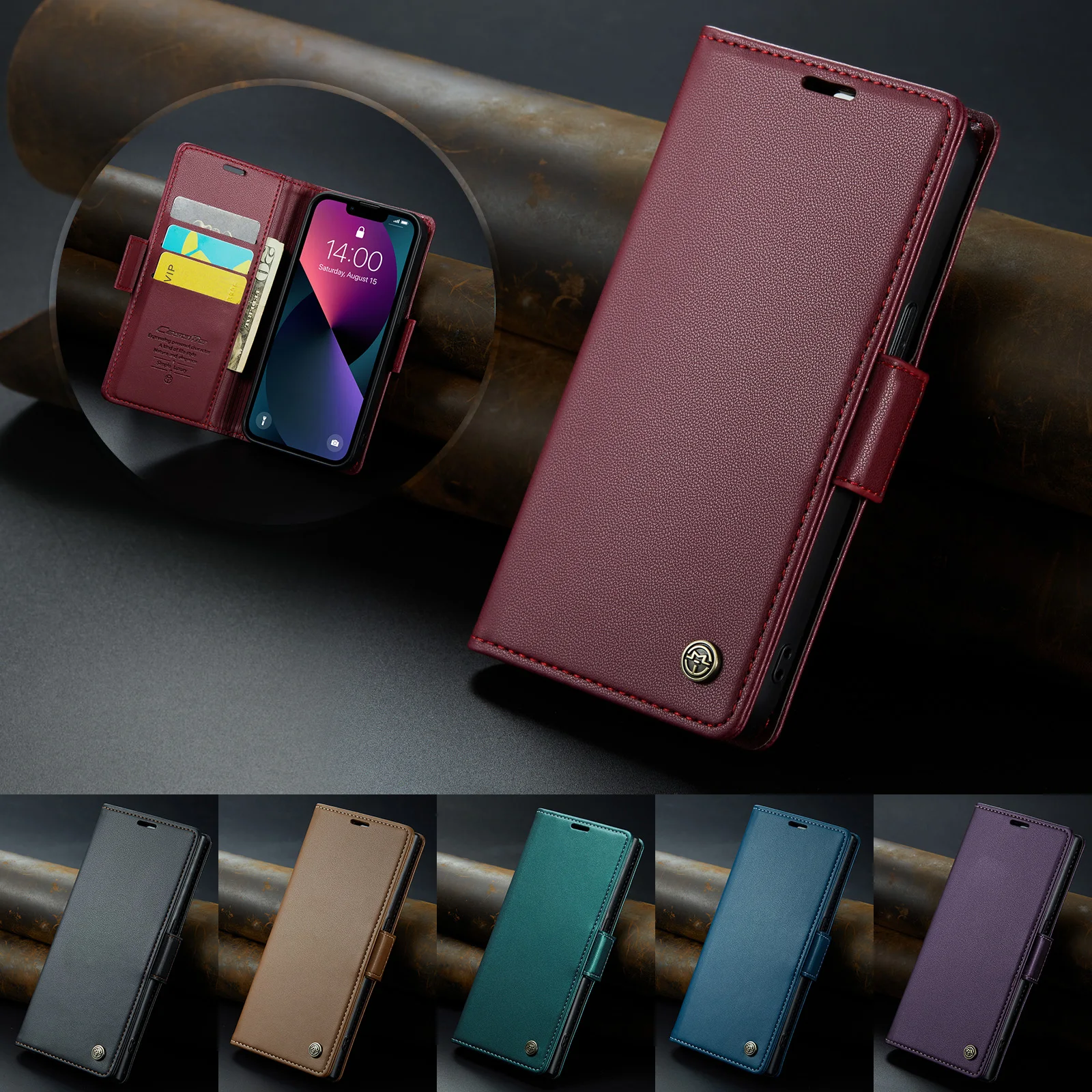 

Wallet Flip Leather Case For Xiaomi Redmi Note 9 9S 9 Pro 10 10S 10 Pro 11 11S 11 Pro 12 12S 12 Pro Plus