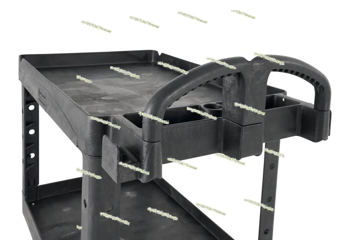 Коммерческие товары Rubbermaid 2-х полка Утилита/Сервисная Тележка средняя полки с