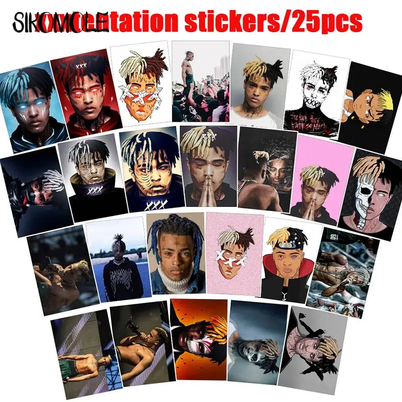 Наклейки в виде американского рапера XXXTENTACION 10/25 шт. | Игрушки и хобби