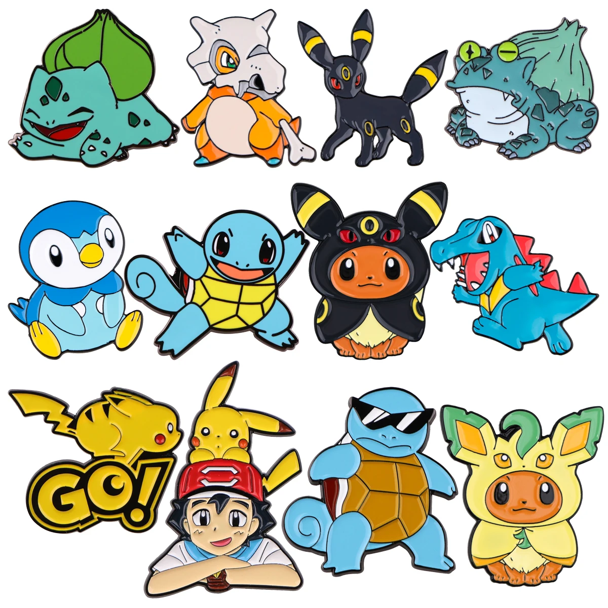 Эмалированная брошь в стиле аниме