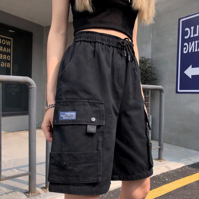 

Shorts Women Pantalones Donna Biker Streetwaer Booty Vetement Short Femme Dark Hiphop Dropping Clothing Spodenki Damskie Y2