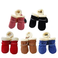 super warm pet dog cat shoes dog boots winter puppy cat rain snow booties footwear for small dogs chihuahua non slip