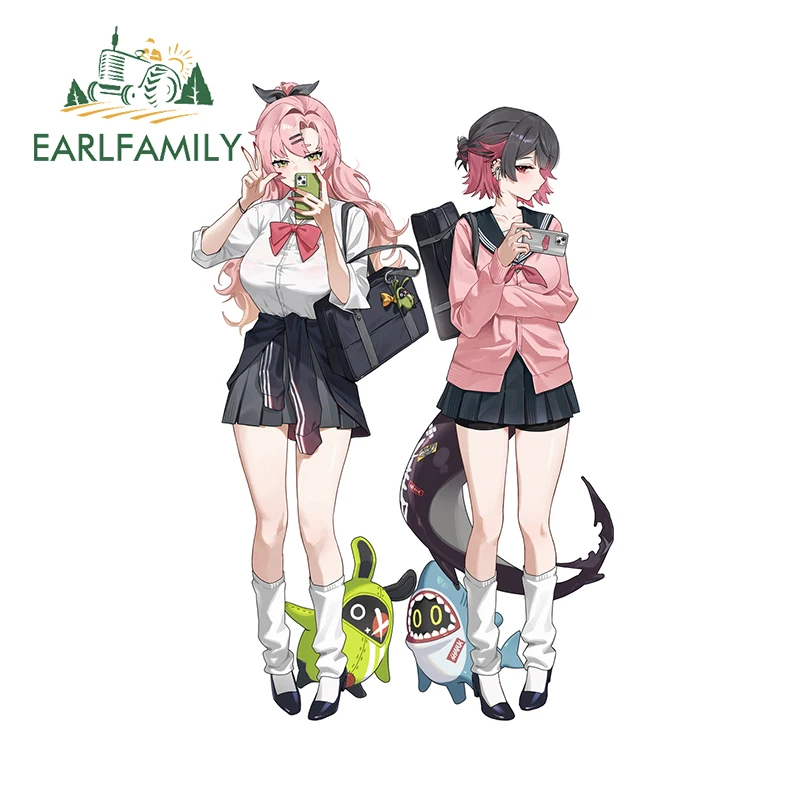 

EARLFAMILY Zenless Zone Zero Neclo с Элленом Джо, автомобильные наклейки, очаровательные дизайнерские наклейки с героями мультфильмов для девочек, устойчивый к царапинам автомобильный Стайлинг