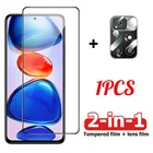 Защитная пленка 2 в 1 для Xiaomi Redmi Note 11, 10, 9, 8 Pro, закаленное стекло для Redmi Note 10S, 9S, 9T, зеркальная стеклянная пленка для объектива камеры