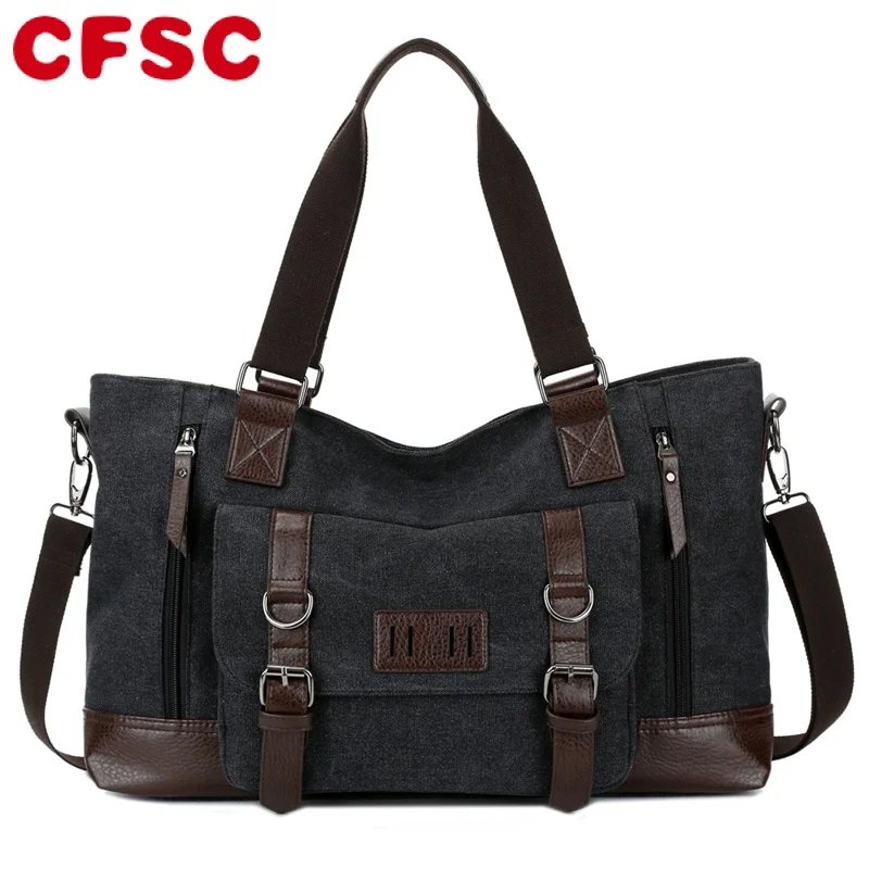 

Fashion Canvas Crossbody Bags Tote Quality Handbag Man Shoulder Bags Travel Top-handle Male Messenger Bags