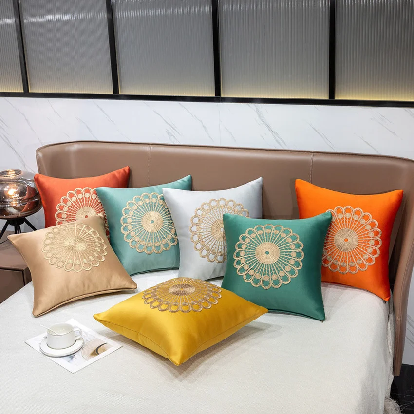 

Polyester Cushion Cover Floral Printed Pillow Covers Household Home Decor Household Textile Pillowcases Cushion Covers for Home