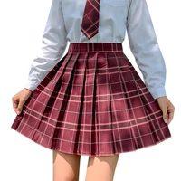 mini skirt womens skirt preppy style zipper high waisted plaid pleated skirts for girls cute japanese school skirts kawaii