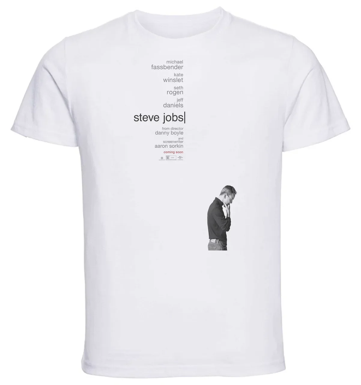 Футболка унисекс-белая-Стив Джобс плейбилл