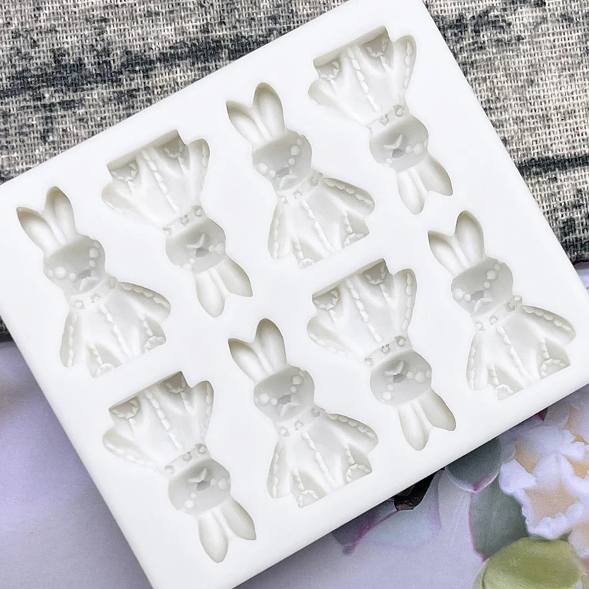 Пасхальный кролик силиконовая форма для выпечки тортов искусственные