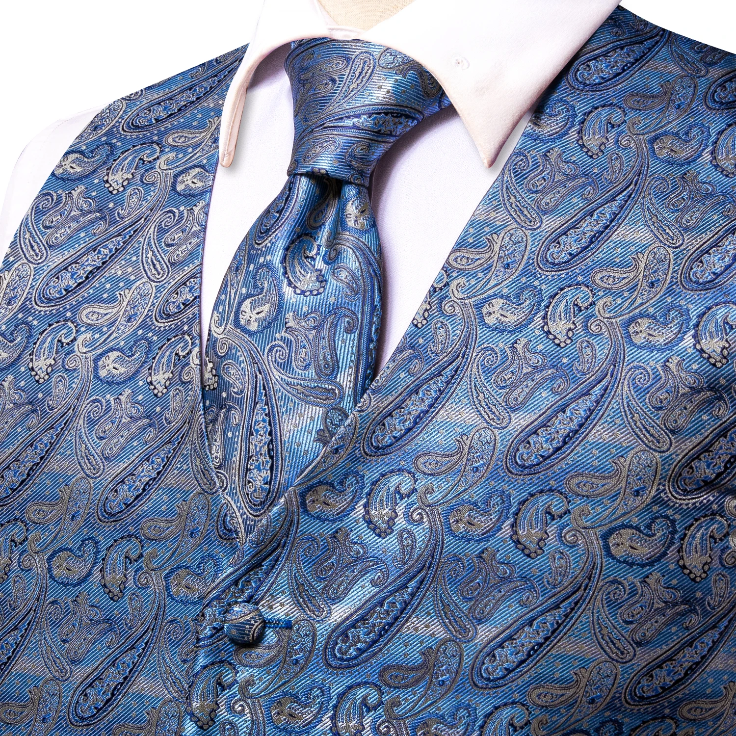 Рисунок 4 - Привет галстук синий серый мужские