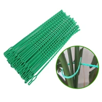 50pcs garden flexible twist tie reusable zip ties for supporting the plant adjustable fish bone shape multi function