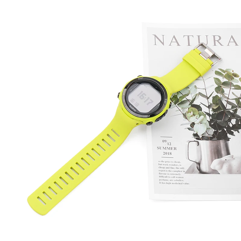 Watch accessories Suitable for Matsutaku SUUNTO Sports Watch D6 D6i D4 D4i NOVO silicone  men's and women's strap