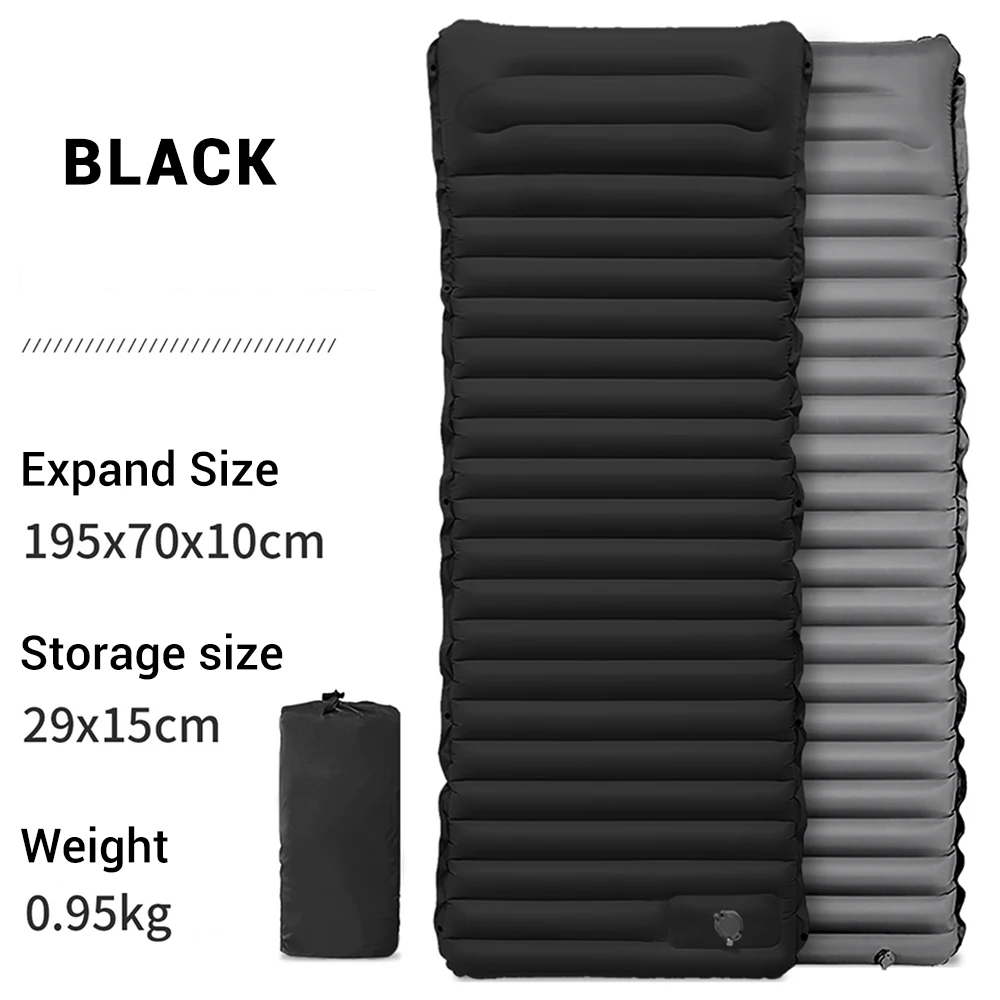 

Сверхлегкий Самонадувающийся коврик для сна, широкие сращивающиеся надувные складные кровати для кемпинга, Путешествий, Походов, водонепроницаемая воздушная подушка