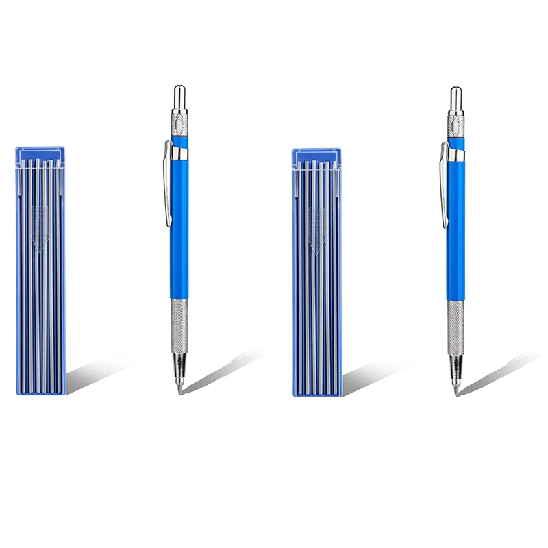 , With 24pcs Pencils Refills, Mechanical Pencils For Steel Cutting, Automatic Pencils Set 2mm