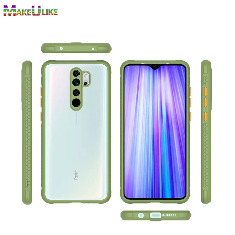 Прозрачный чехол для Xiaomi Redmi Note 8 9 10 Pro 11 11S 9S 10S 8Pro 9Pro 10Pro 9A 9C 9T жесткий