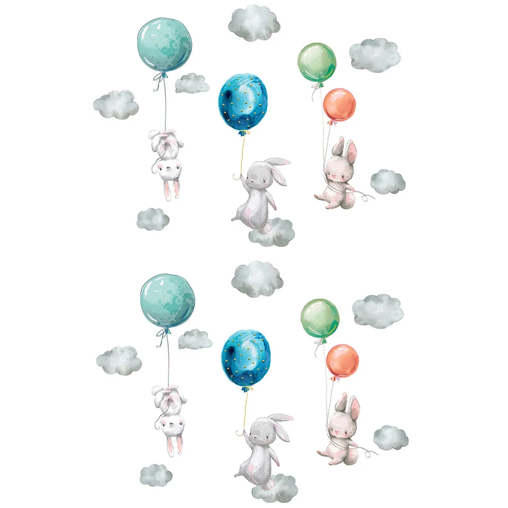 

2 Sets Decorative Wall Stickers Children Room Balloon Decals Room Decors