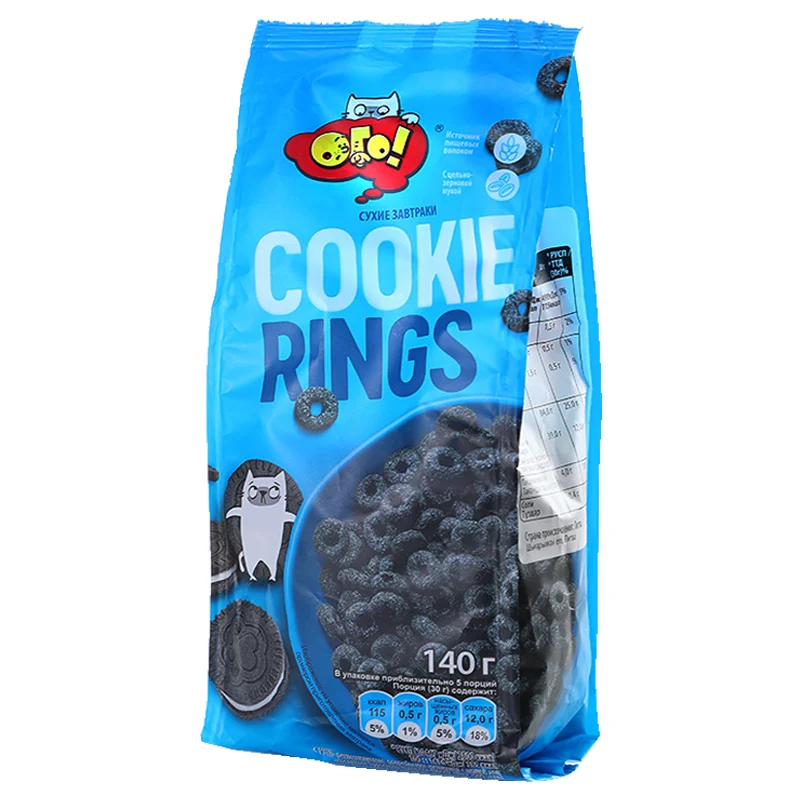 

Литовские кольца для печенья OGO зерновые какао овсянка с низким содержанием жира карточка мгновенный завтрак хрустящая грубая зерновая мук...