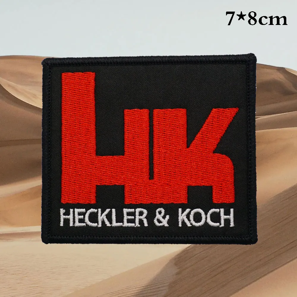 Логотип компании огнестрельное оружие этикетка для шитья значки в стиле