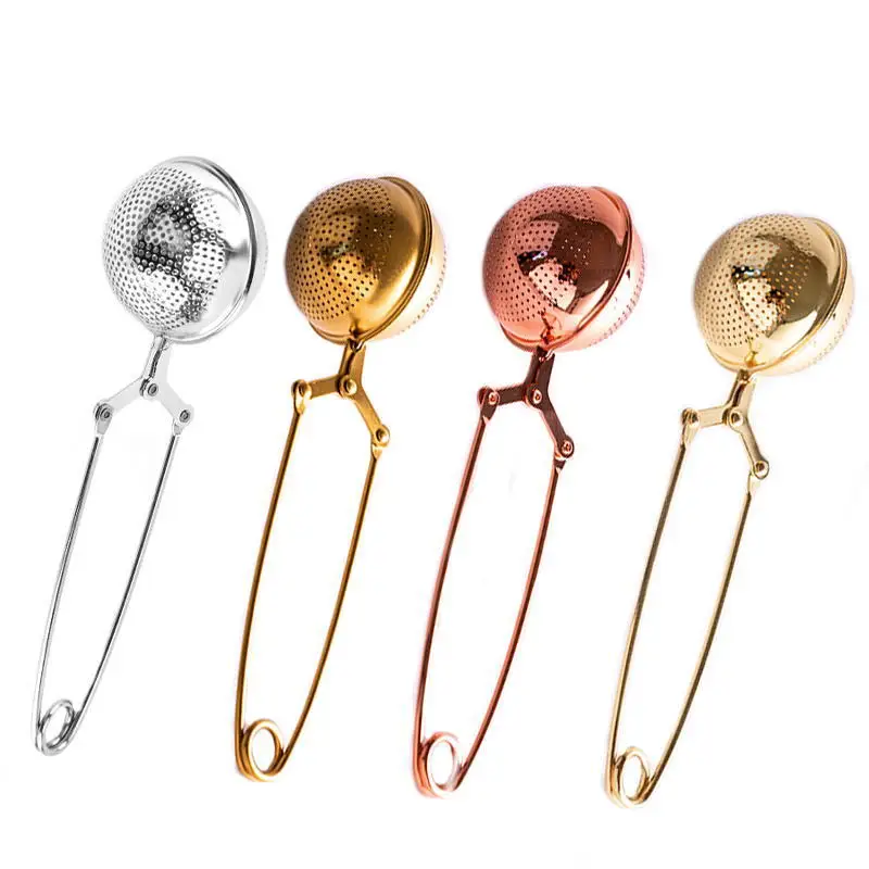 

2022 Hot Creative Stainless Steel Ball Clip Tea Drain Tea Ball Wire Clip Tea Ball Tea Infuser Tea Filter