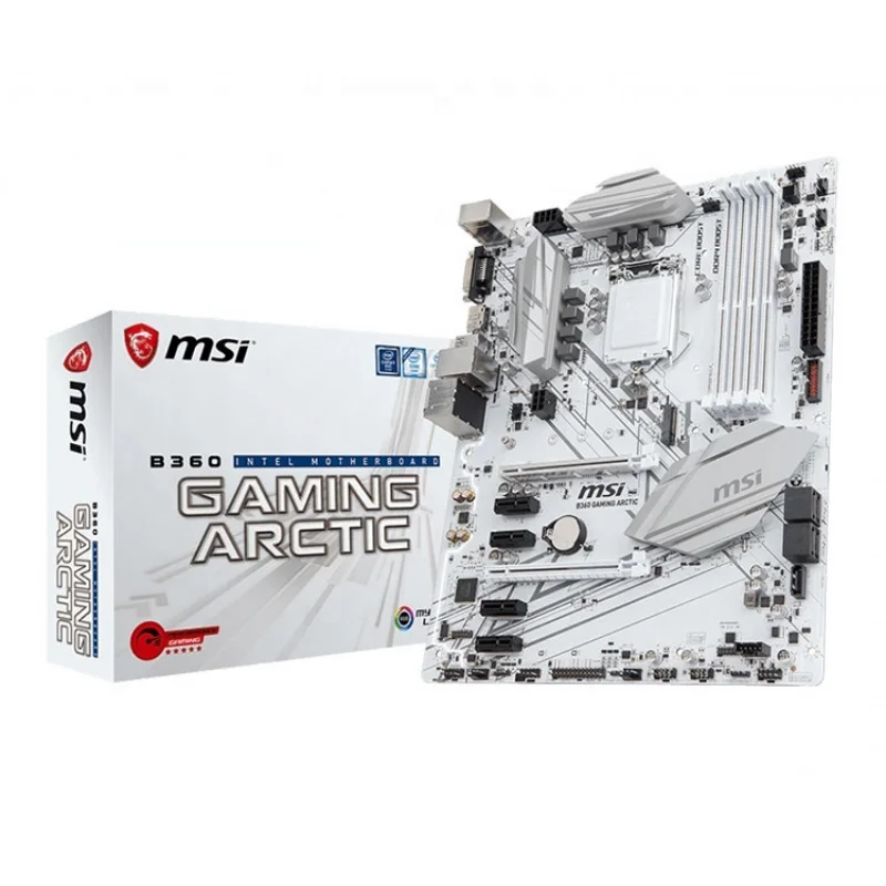 

Intel B360 GAMING ARCTIC 64GB DDR4 LGA1151 ATX Motherboard with Support i9 CPU in USed