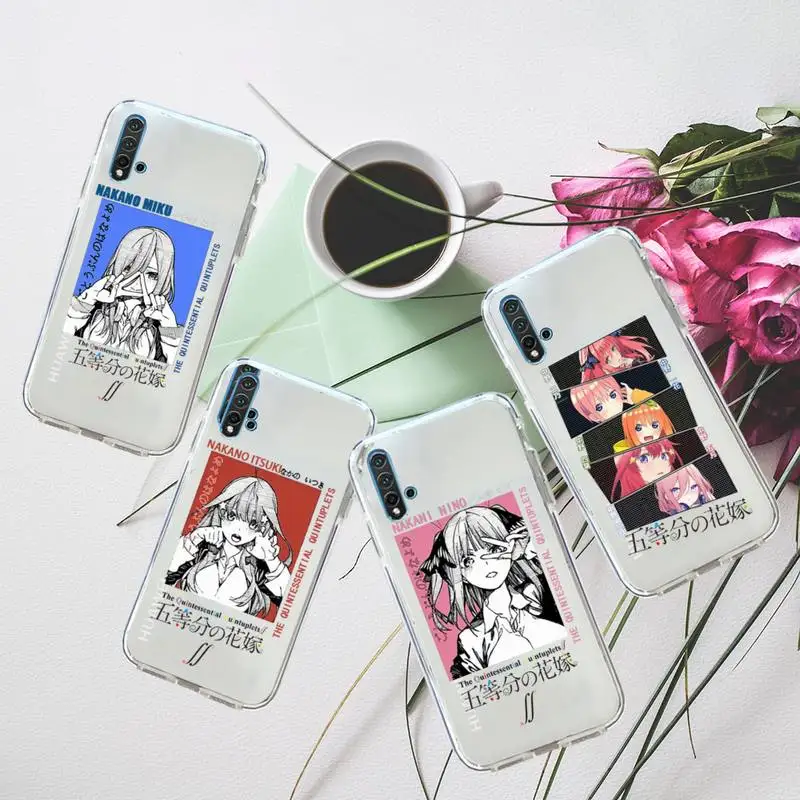 

The Quintessential Quintuplets Phone Case Transparent for Huawei honor P mate Y 20 30 40 10 8 5 6 7 9 i x c pro lite prime smart