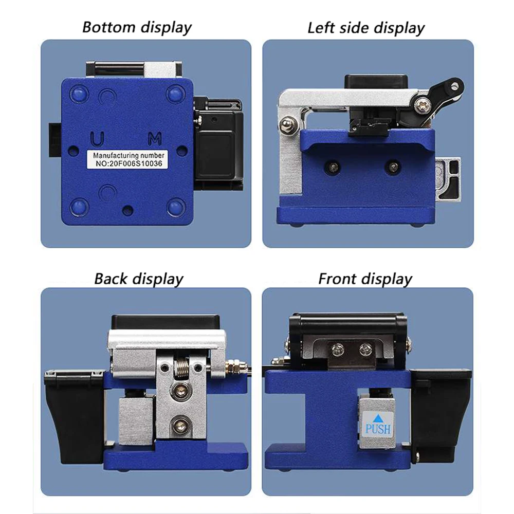 High Precision AUA-6S Fiber Optic Cleaver 16,000 Times Fiber Optic Cutting Tool With Core Collection Box