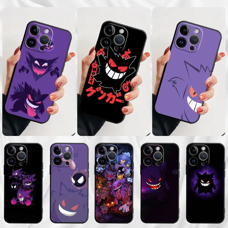 Силиконовый мягкий чехол Gengar из ТПУ с покемоном для Apple iPhone XS X SE 14 Plus 11 13 Mini 7 6S 8 12 Pro Max XR 12pro 14 Pro Max Funda