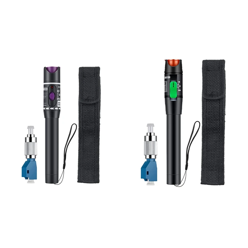 

30MW 30KM Visual Fault Locator Fiber Light Tester VFL Optic Cable With Single Mode FC Male To LC Female Adapter