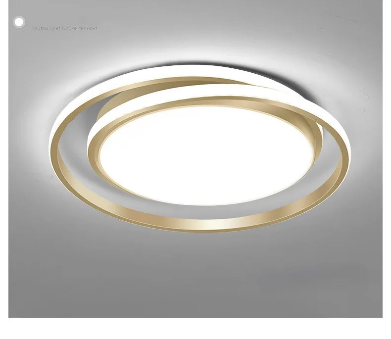 

VETRULUS Потолочный светильник LED круглый золотой