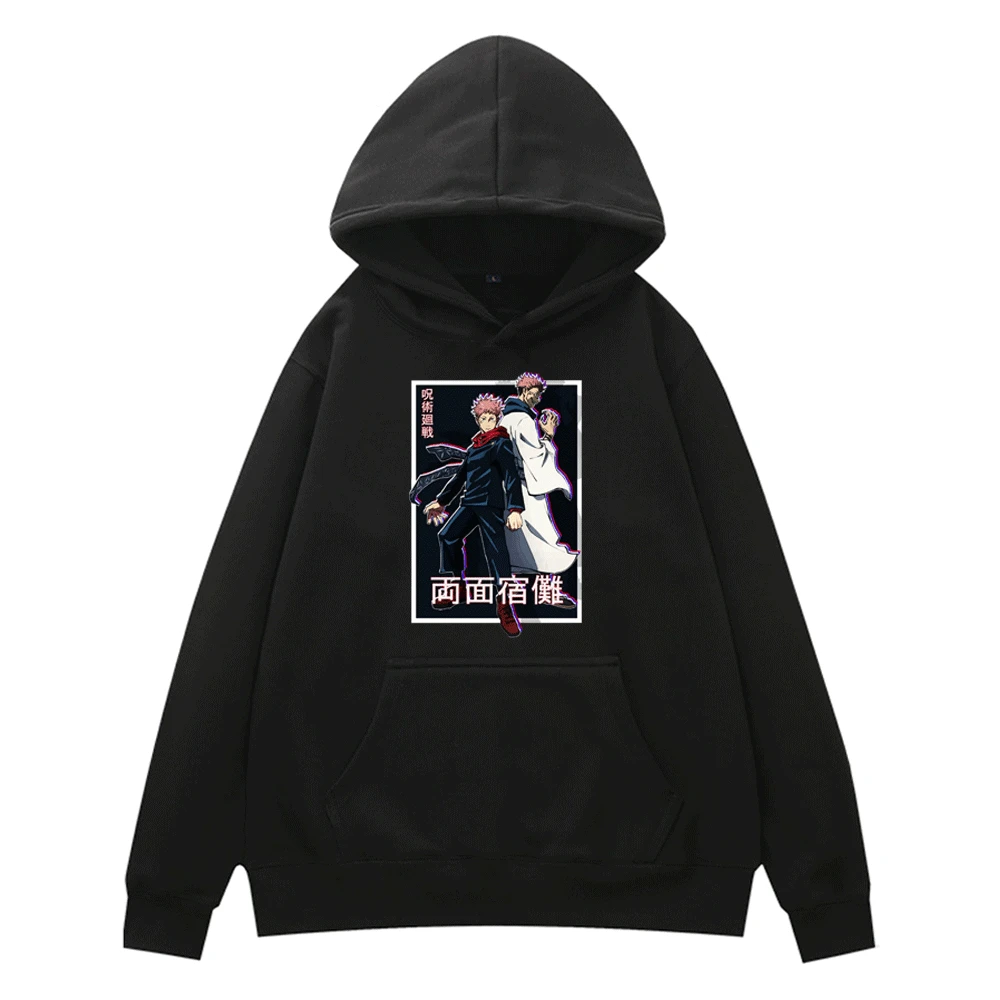 

Толстовка с рисунком из аниме «джутсу», кофта с капюшоном с длинным рукавом для мужчин и женщин